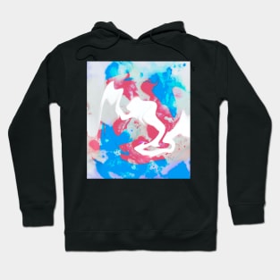 Trans-flag marble abstract Hoodie